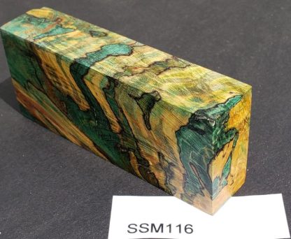 spalted maple green and gold